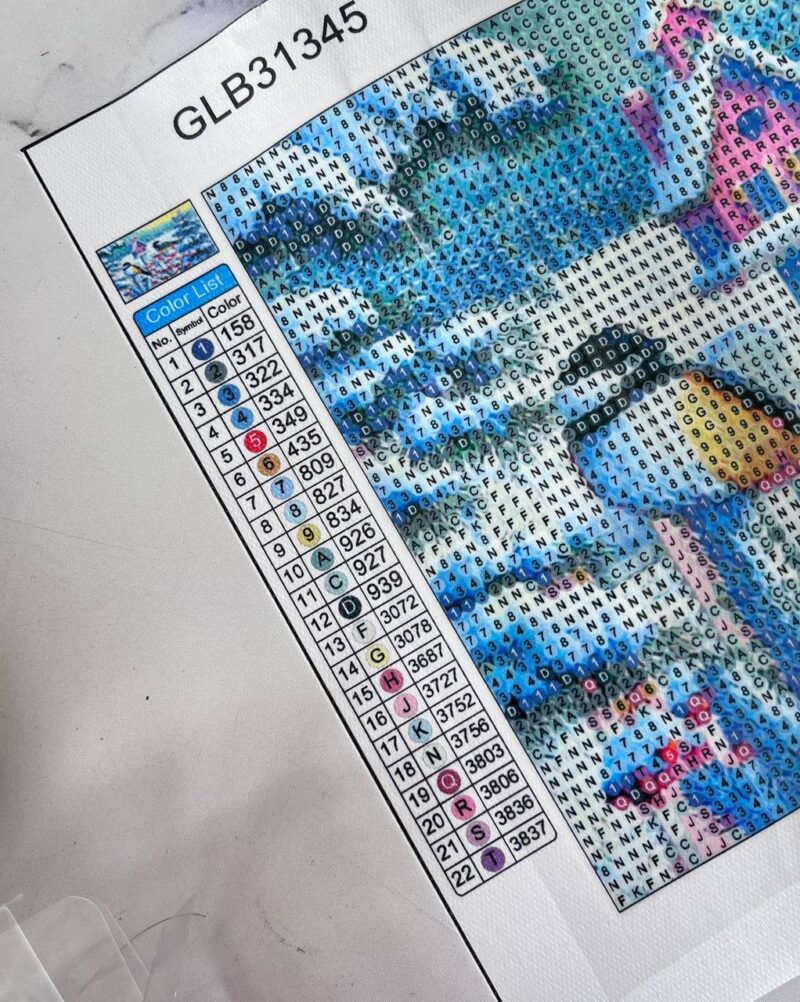 نقاشی الماسی بزرگسالان 30*20 سانت سری کد X