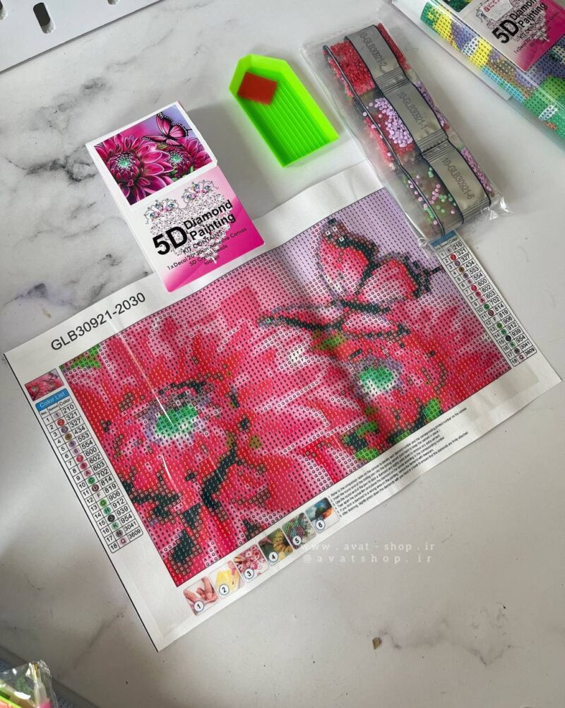 نقاشی الماسی بزرگسالان 30*20 سانت سری کد X