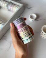 پک چسب طلاکوب رنگین کمونی 5 عددی