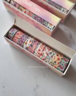 پک چسب واشی طرح گل 10 عددی