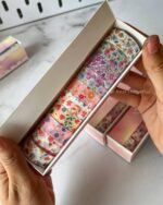 پک چسب واشی طرح گل 10 عددی