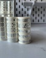 پک چسب نقره کوب نقره ای 5 عددی