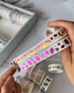 پک چسب طلاکوب رنگین کمونی 5 عددی