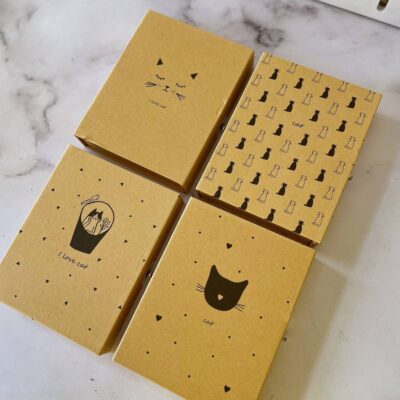 دفتر خاطرات جعبه دار کرافت قفل دار وارداتی