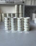 پک چسب نقره کوب نقره ای 5 عددی