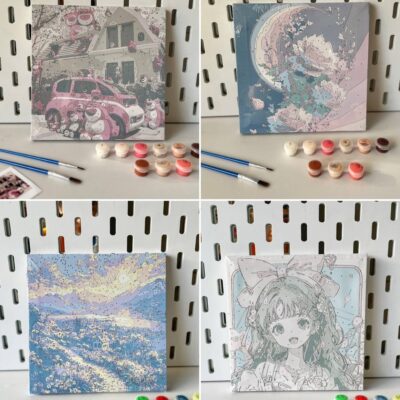 بوم رنگ آمیزی شماره ای سایز ۲۰*۲۰ سانت