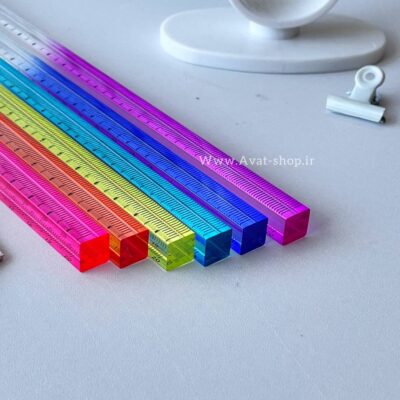 خط کش چهار وجهی ۲۰ سانت