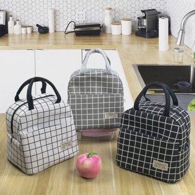 کیف ظرف غذا طرح شطرنجی