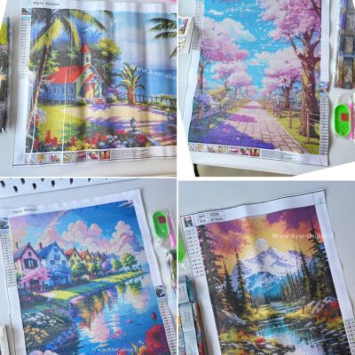 نقاشی الماسی ابعاد ۴۰*۵۰ سری کد W