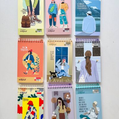 دفترچه یادداشت 100 برگ کاغذ رنگی سری کد 9386